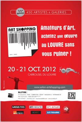 affiche Art Shopping Octobre 2012 Carrousel du louvre